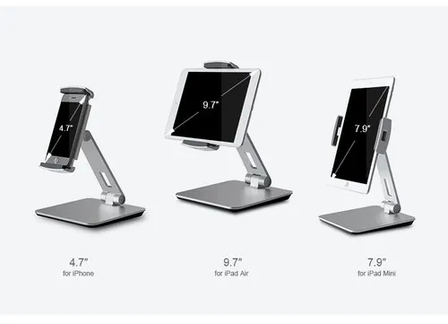 Universal Adjustable Foldable Tablet Stand Aluminium Metal Phone Holder